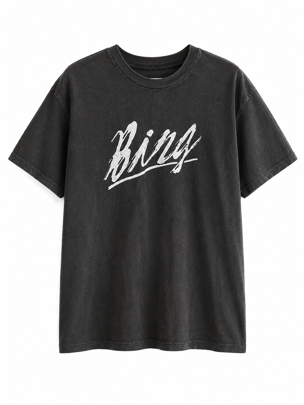 ANINE BING Lili Tee Black Graphic T-Shirt Size M